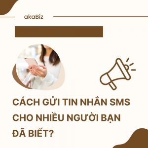 Cách gửi tin nhắn SMS cho nhiều người